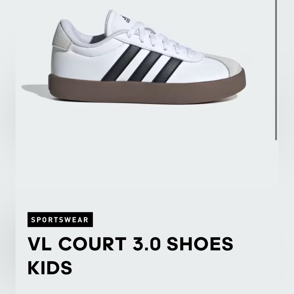 Addidas Samba VL Sneakers. Kids size 6 (fit like Women’s size 8)